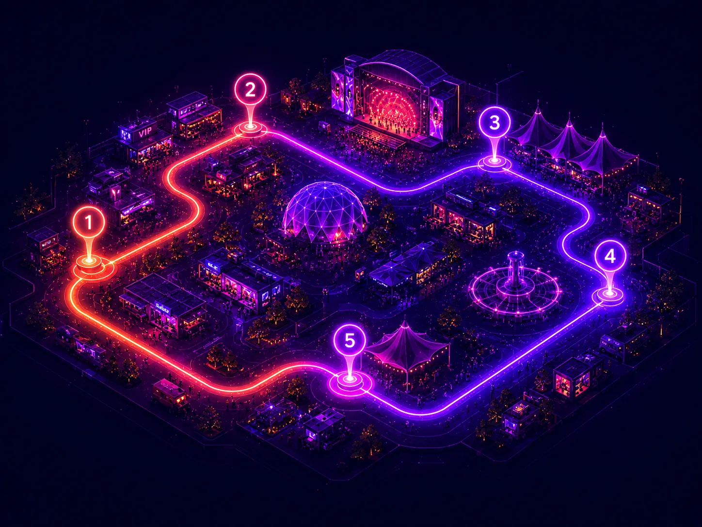 Live Event Maps visual